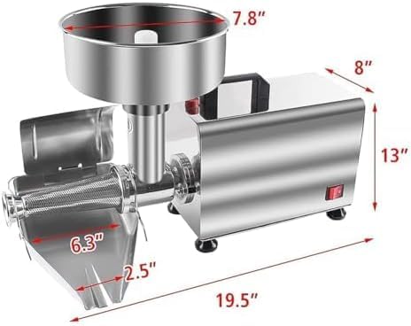 Electric Stainless Steel Tomato Strainer Food Milling Machine O6244