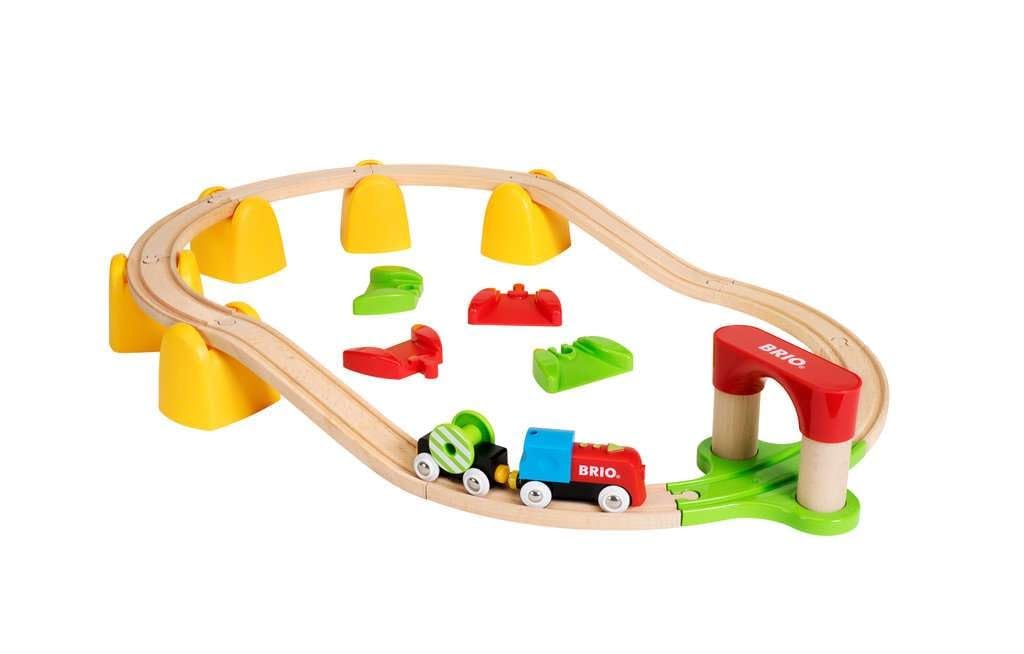 25 Piece Wood Train Set W7392