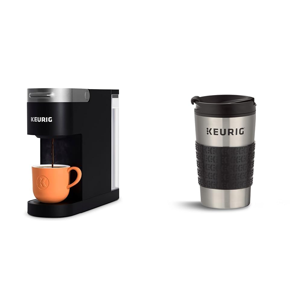 Single Serve K-Cup Pod Coffee Maker with Travel Mug H565582