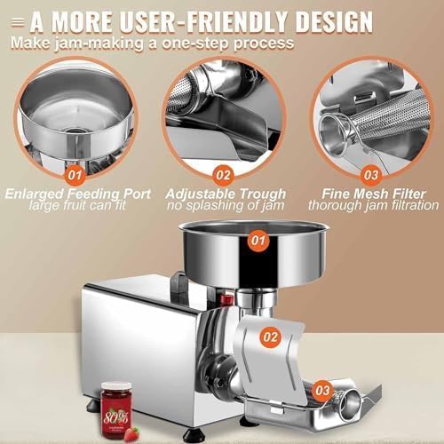 Electric Stainless Steel Tomato Strainer Food Milling Machine O6244