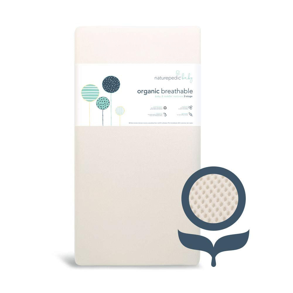 Organic 2-Stage Crib Mattress with Protector Pad G374