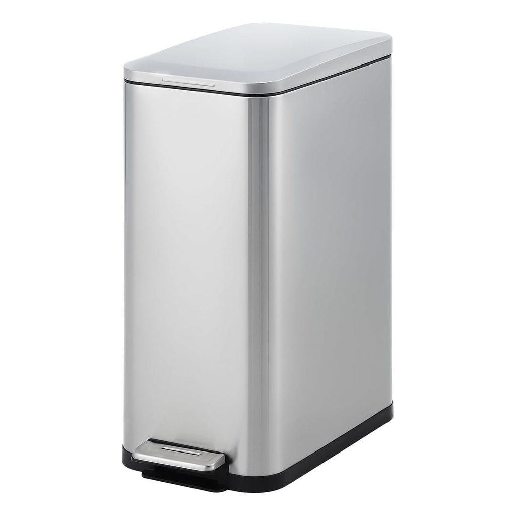 13 Gallon Stainless Steel Slim Kitchen Trash Can B113