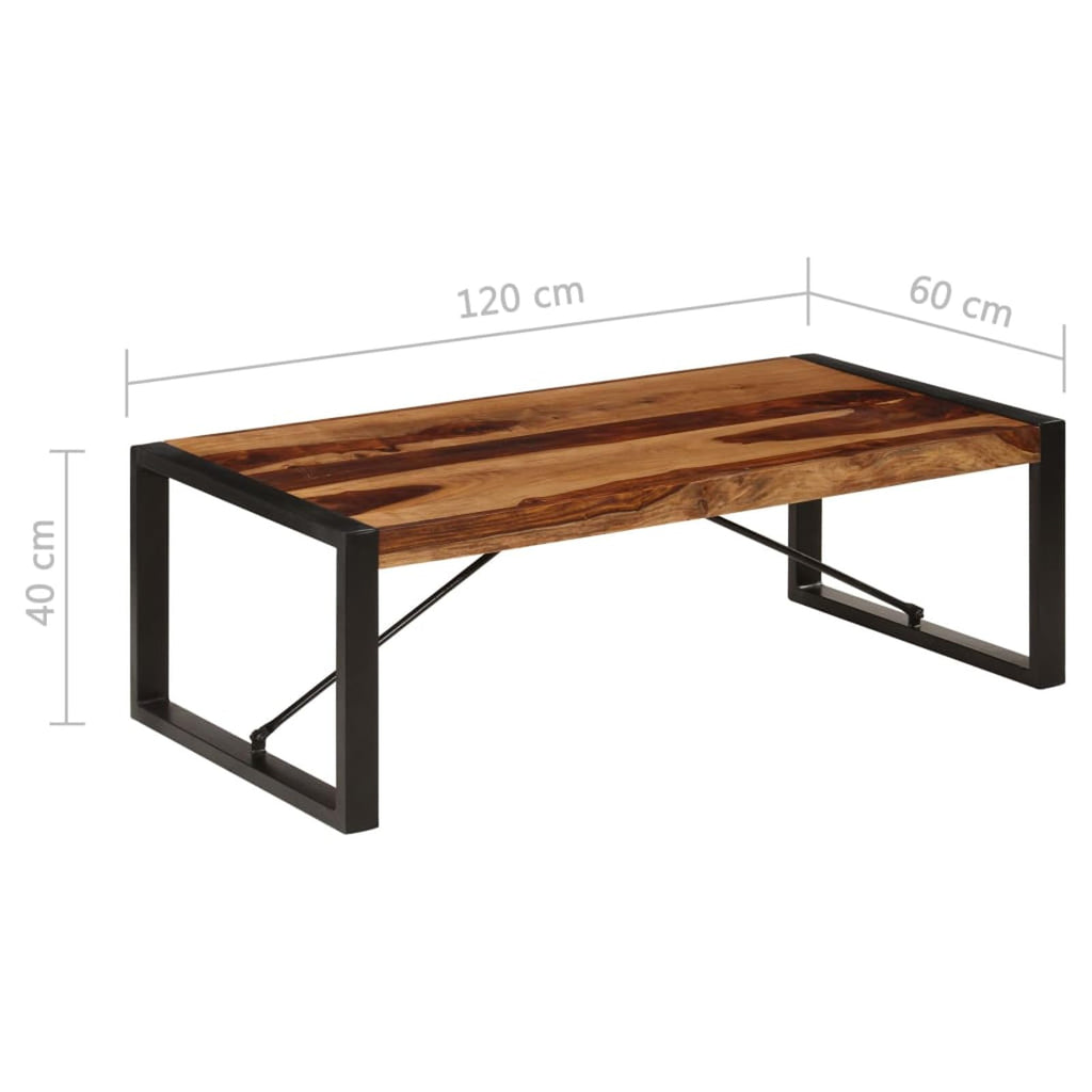 47.2"x23.6"x15.7" Solid Sheesham Wood Coffee Table E154611