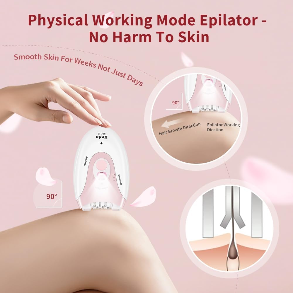 Epilator for Women with LED Light E3839