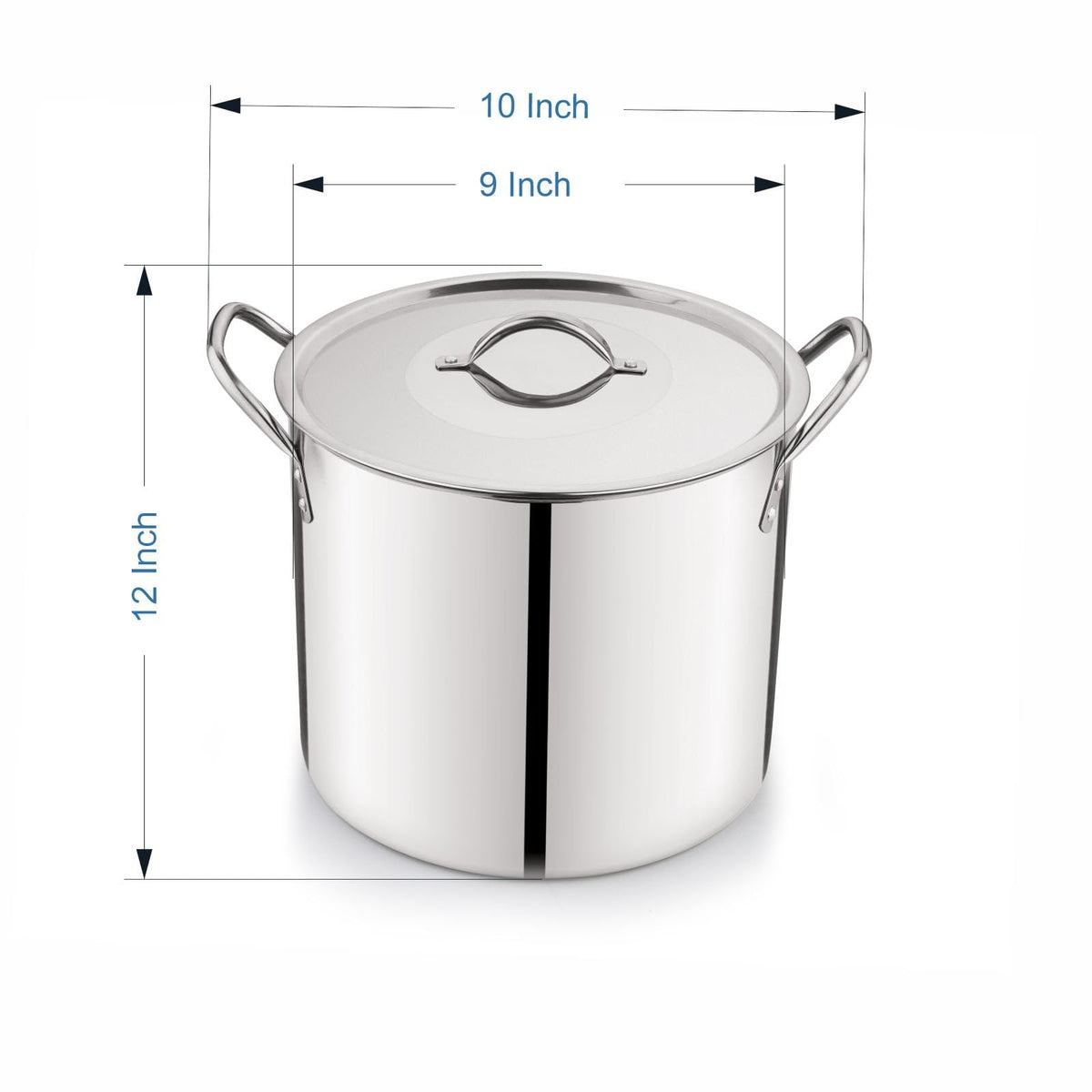 12 Quart Stainless Steel Stock Pot with Metal Lid R2549