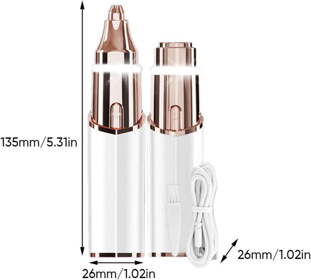 Portable Facial Shaver for Women, 2-in-1 Eyebrow Trimmer M790