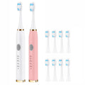 2 Pack Electric Toothbrush with 10 Replacement Brush Head E5837