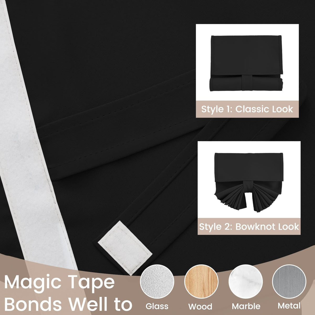 Black Classroom Door Window Cover D66255