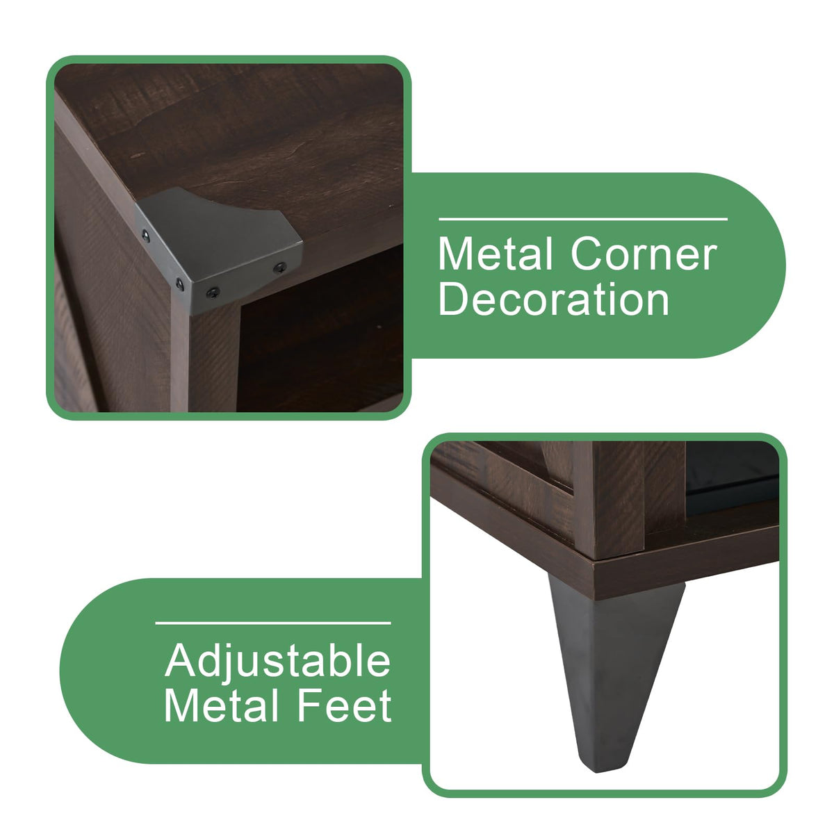 65" Fireplace TV Stand with 60" Glass Electric Fireplace X137
