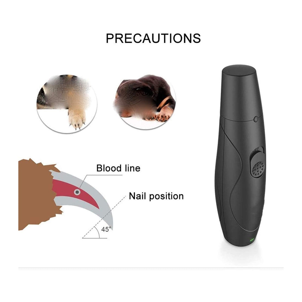 Dog Nail Grinder Clipper Rechargeable Electric Pet Nail Trimmer S82941