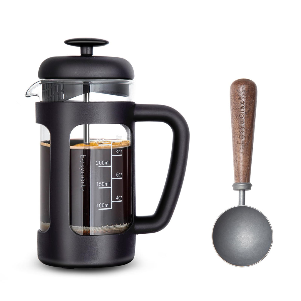12 oz French Press Coffee Tea Maker with Measuring Coffee Spoon P6965