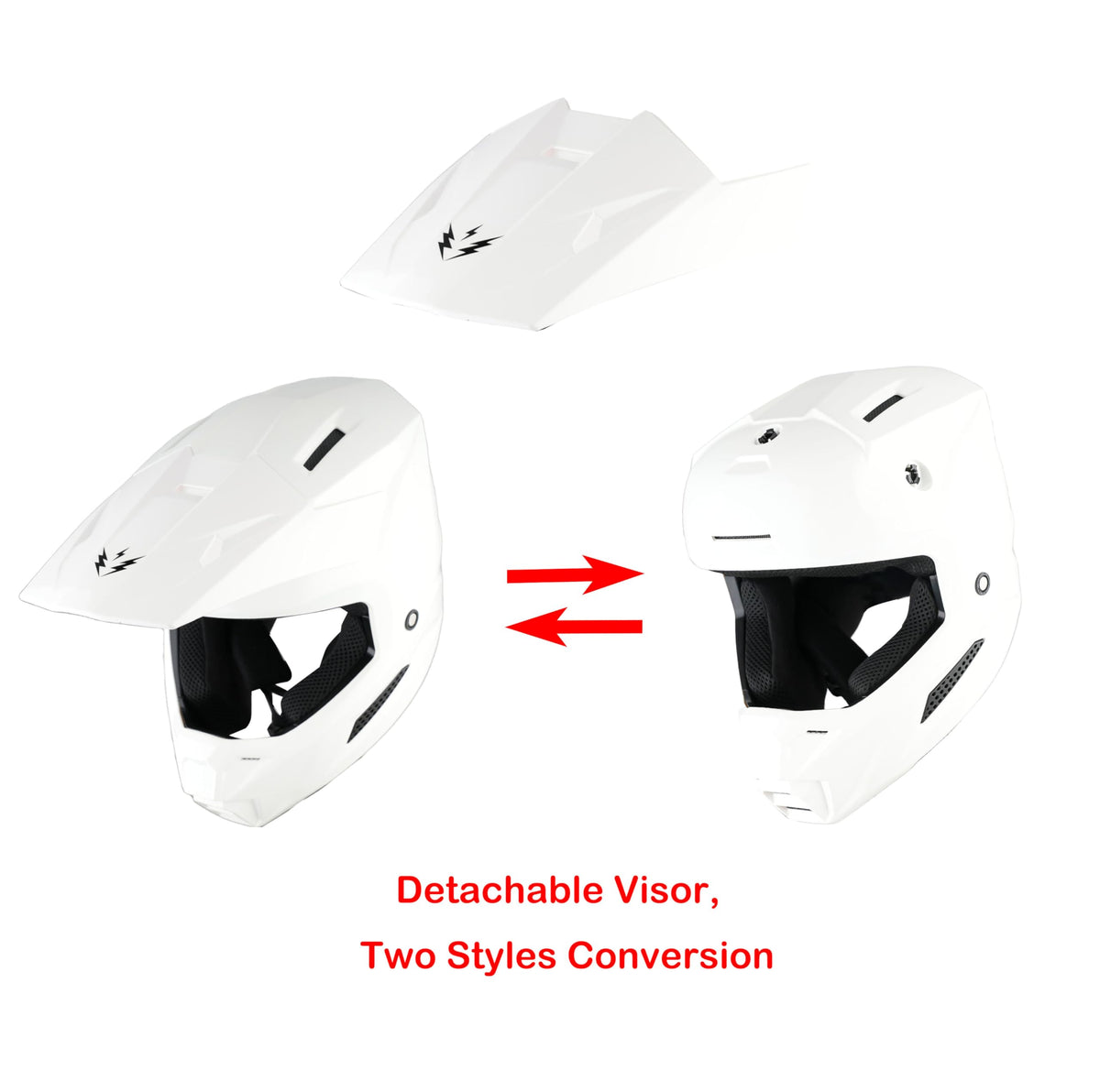 Youth Motocross Helmet with Goggles and Gloves J2682