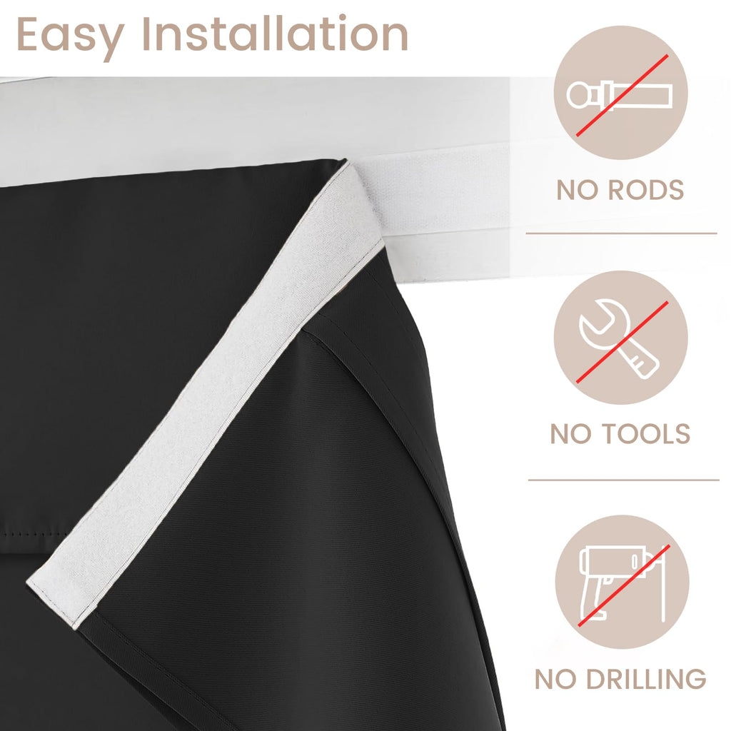 Black Classroom Door Window Cover D66255