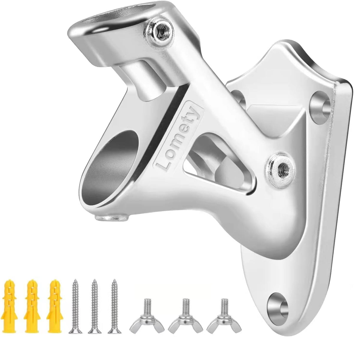 Stainless Steel Heavy Duty Flag Pole Holder Wall Mount Bracket 2 Positions M418135