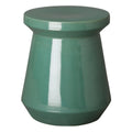 Teal Round Ceramic Garden Stool L78373