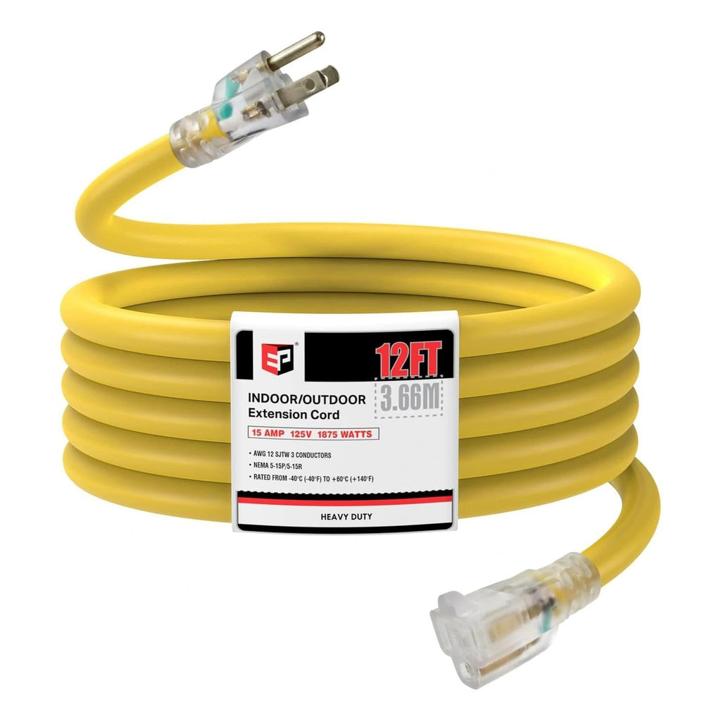 12 Ft Lighted Outdoor Extension Cord X505697