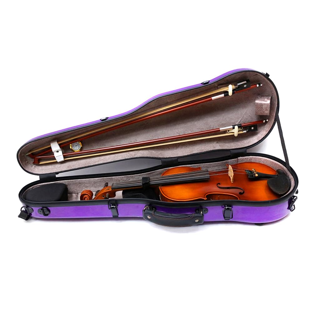 Carbon Fiber Violin Case 4/4 Full Size Purple Q803199