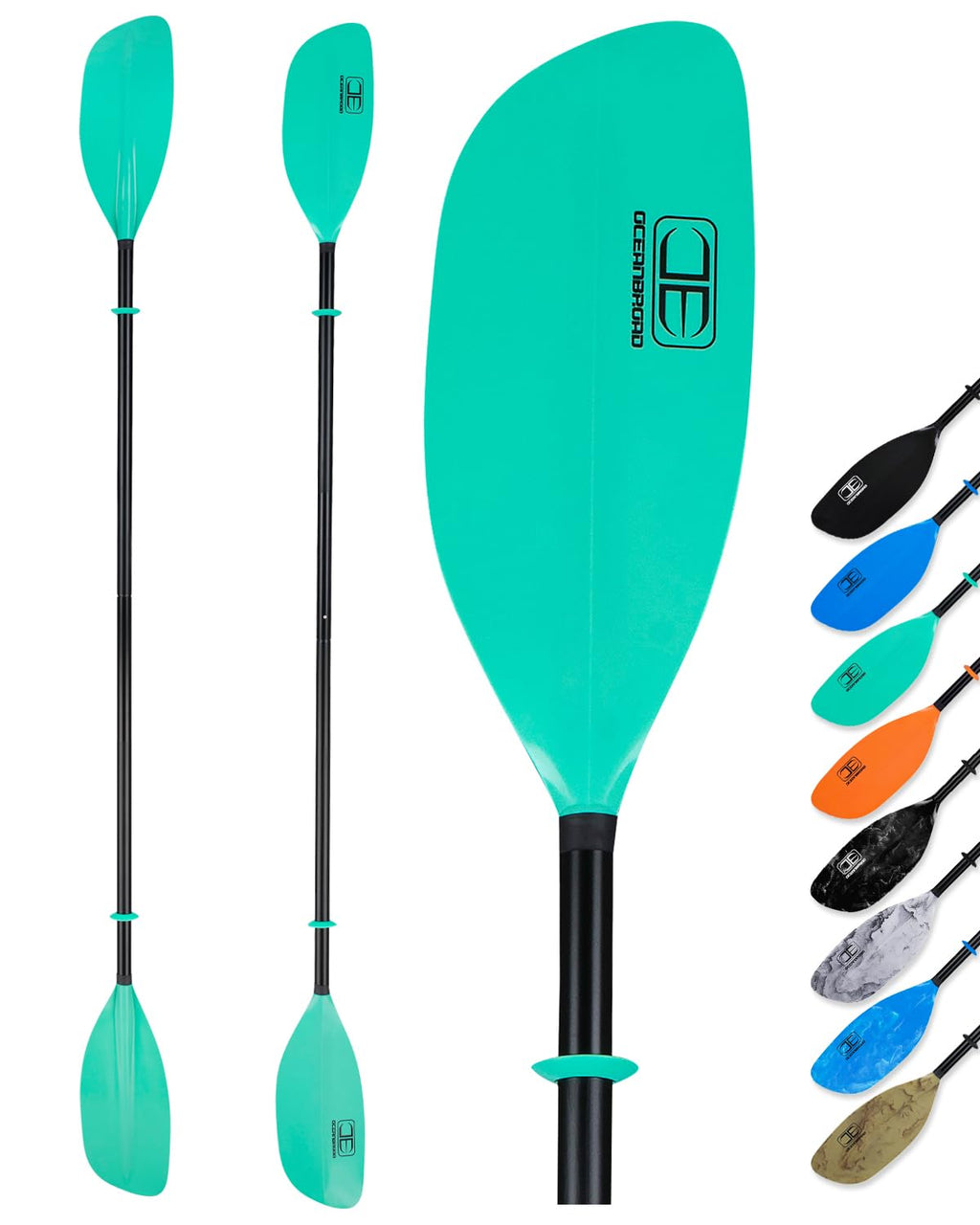 86in/218cm 90.5in/230cm Alloy Shaft 2-Piece Kayak Paddle S102