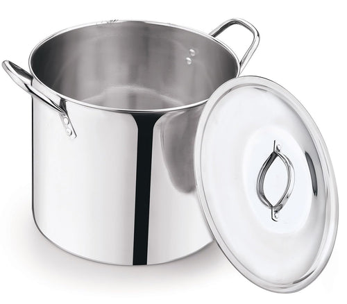 12 Quart Stainless Steel Stock Pot with Metal Lid R2549