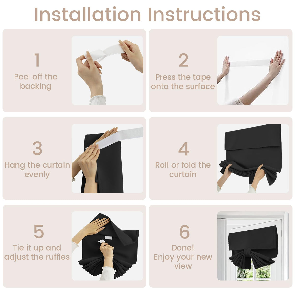 Black Classroom Door Window Cover D66255