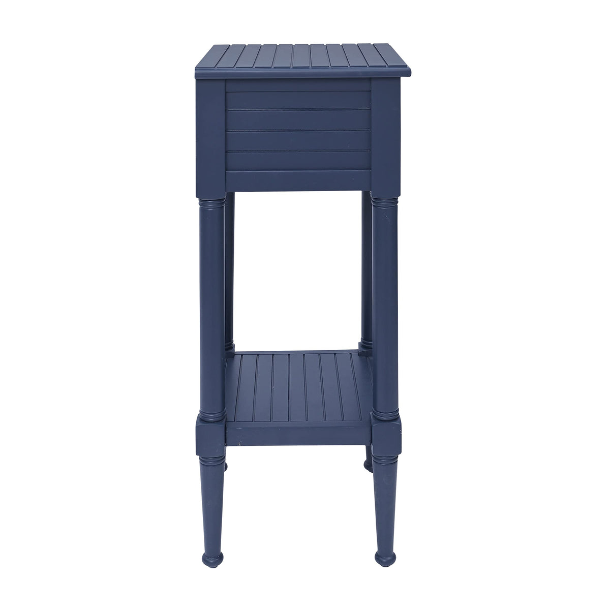 Navy Small Accent Table with Storage H137