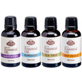 4 Pure Essential Oil Set Peppermint Lavender Sweet Orange Tea Tree 30ml R66437
