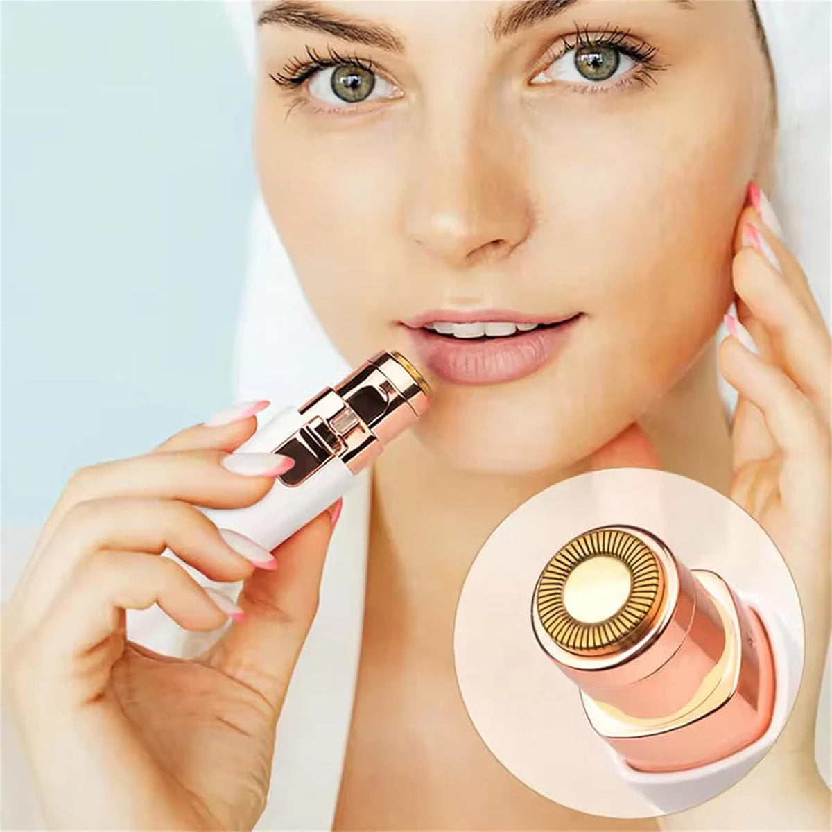 Portable Facial Shaver for Women, 2-in-1 Eyebrow Trimmer M790