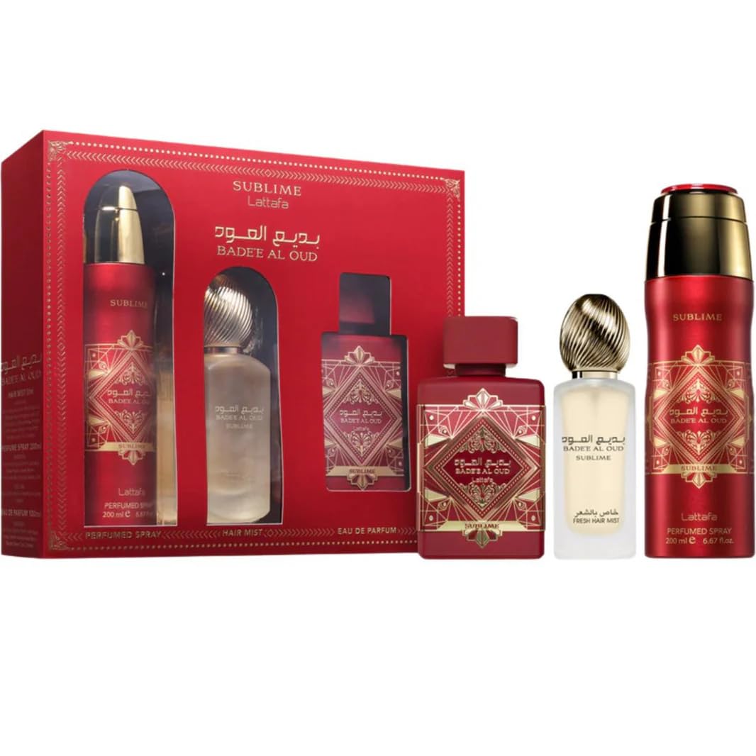 3 Piece Set Eau de Parfum Spray Hair Mist Deodorant Spray L665