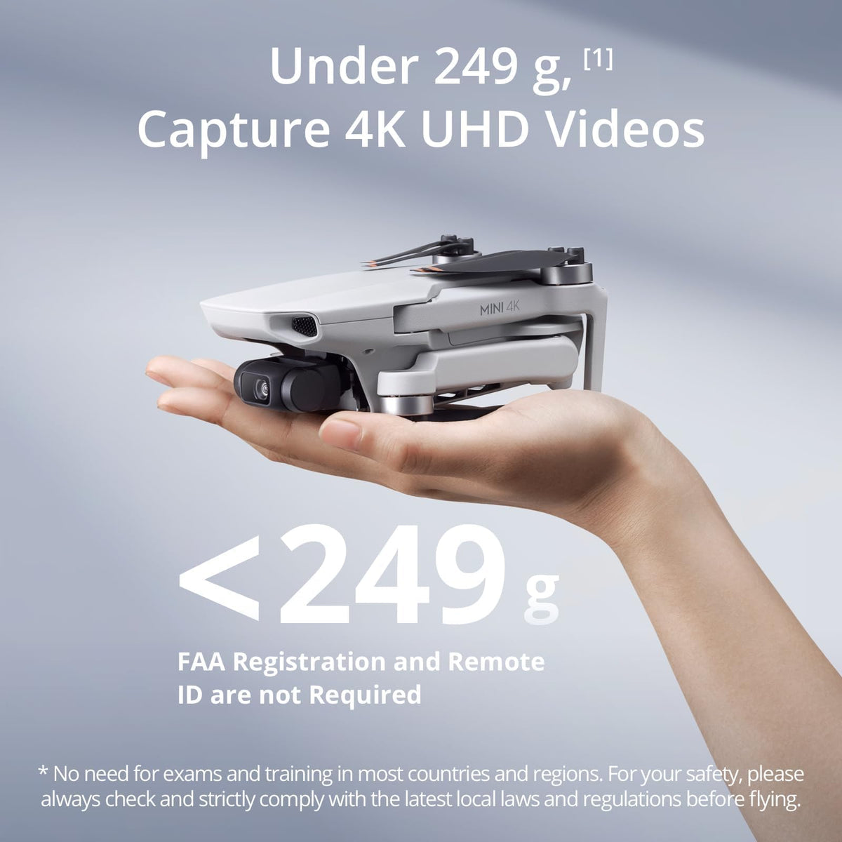 4K UHD Camera Drone with 3-Axis Gimbal Stabilization, Under 249 g L511