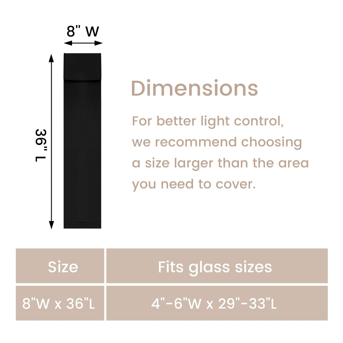 Black Classroom Door Window Cover D66255