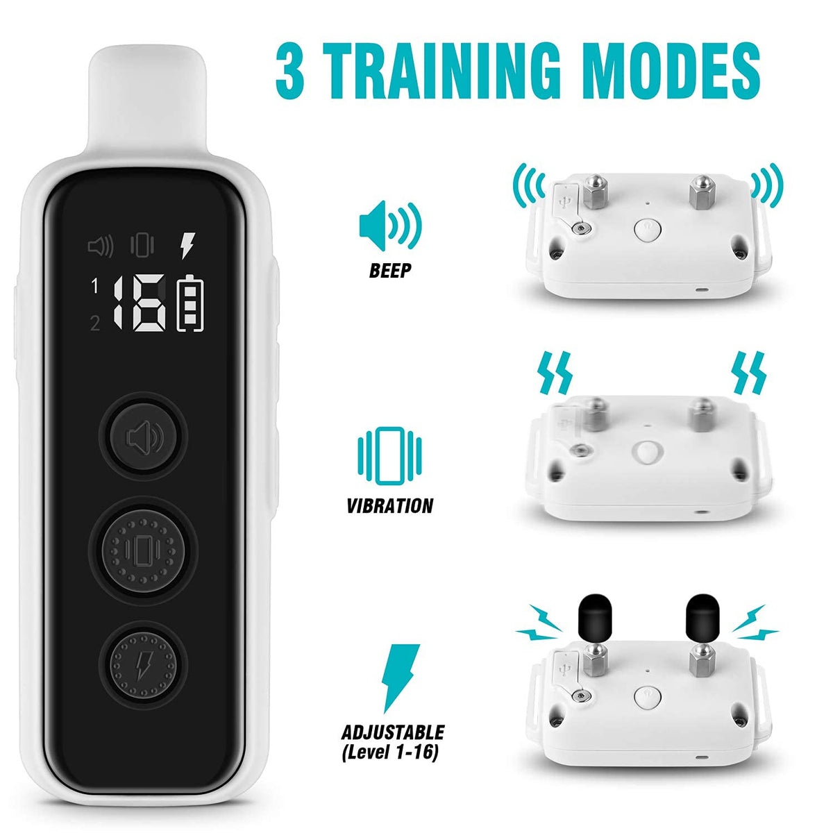 Waterproof Rechargeable Dog Training Collar with Remote N59538