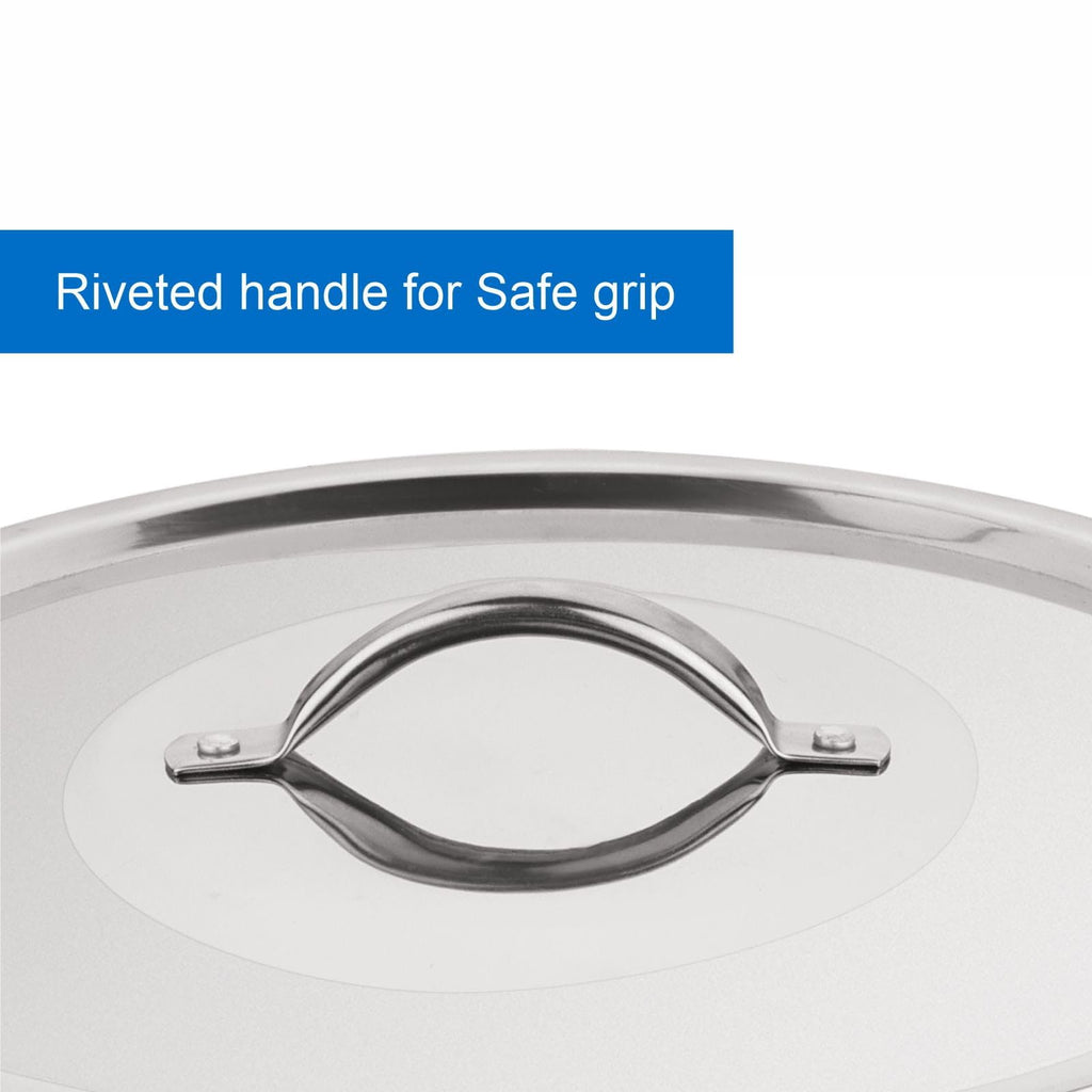 12 Quart Stainless Steel Stock Pot with Metal Lid R2549