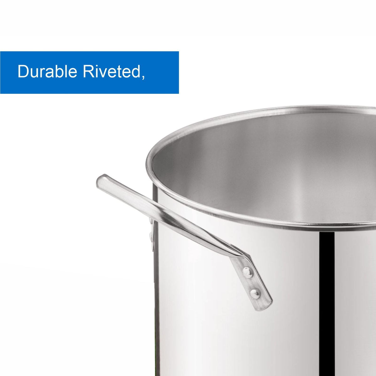 12 Quart Stainless Steel Stock Pot with Metal Lid R2549