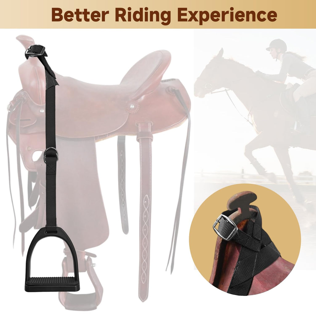 Kids Western Stirrups with Adjustable Nylon Straps C324
