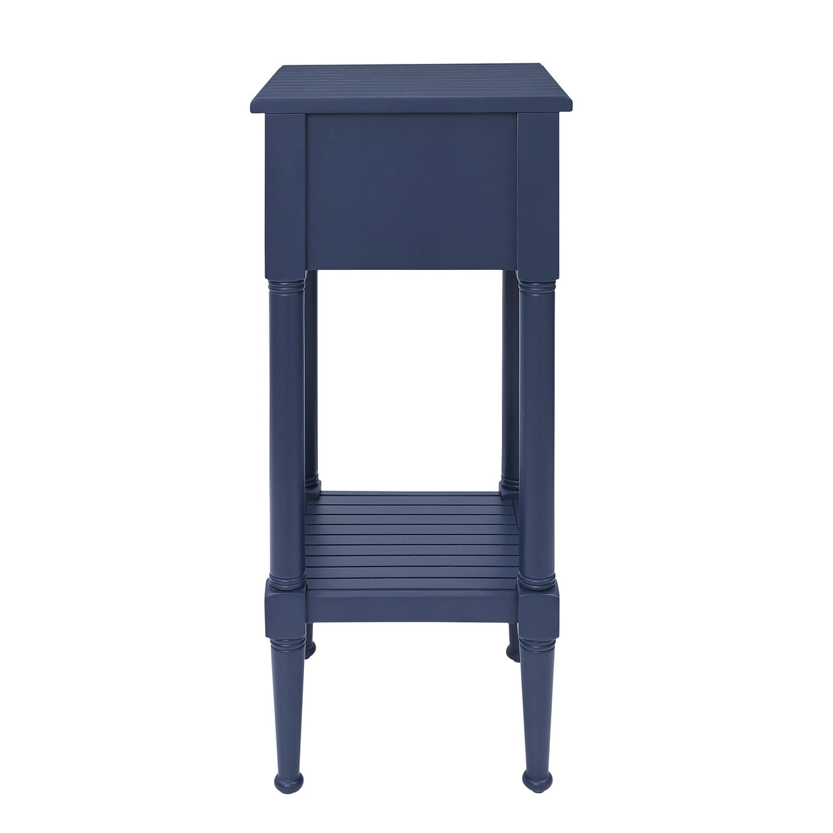 Navy Small Accent Table with Storage H137