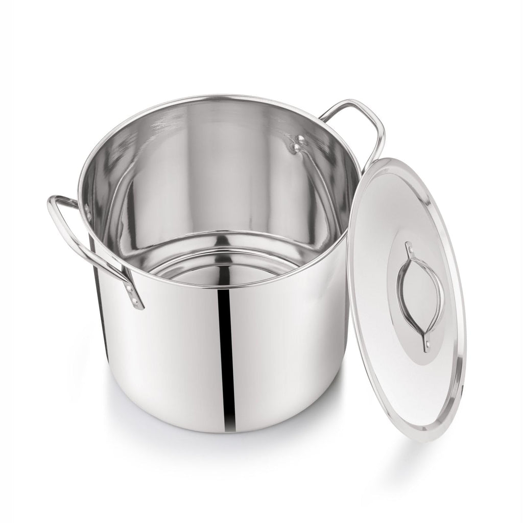 12 Quart Stainless Steel Stock Pot with Metal Lid R2549