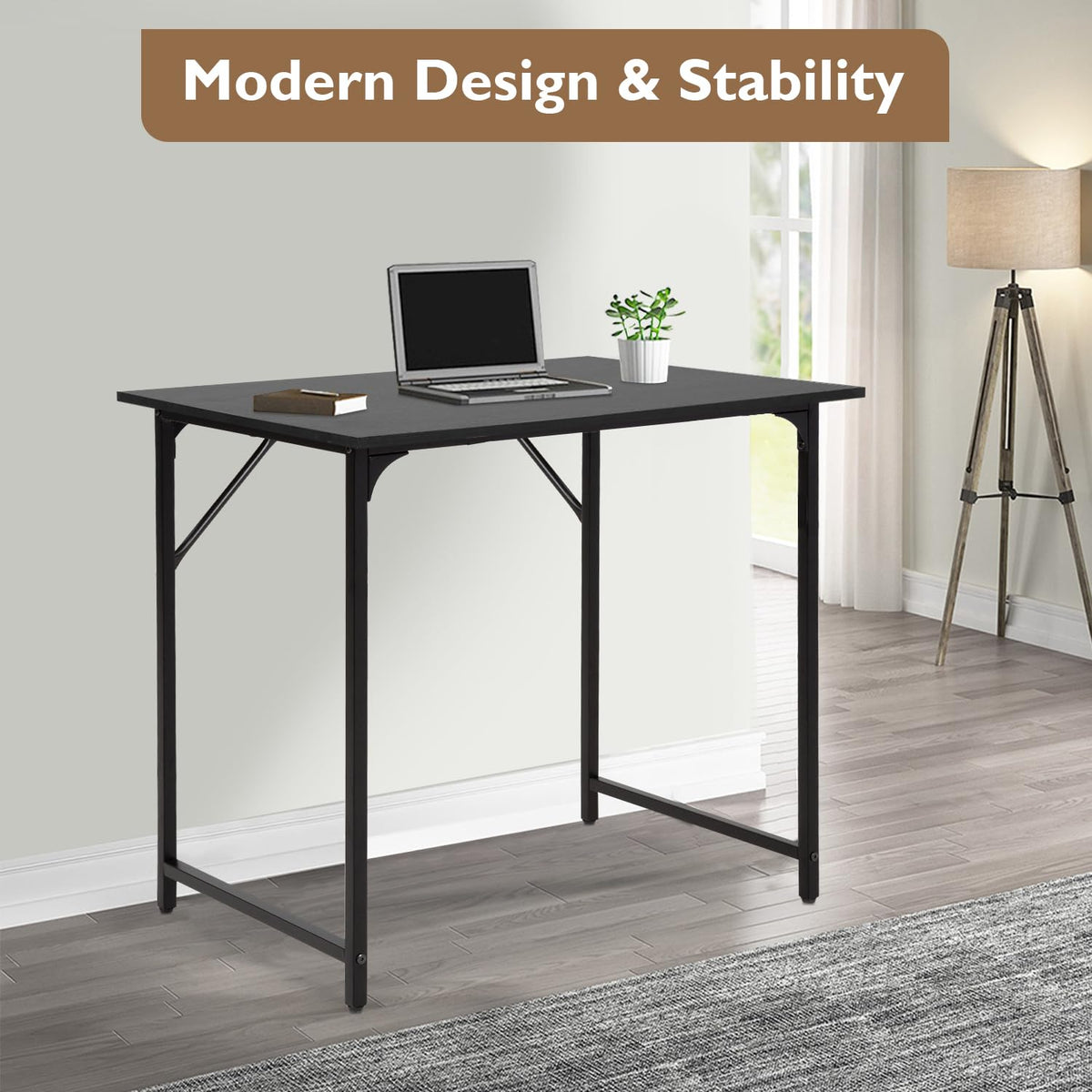 32 Inch Black Computer Desk S7538