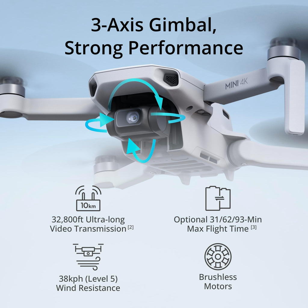 4K UHD Camera Drone with 3-Axis Gimbal Stabilization, Under 249 g L511