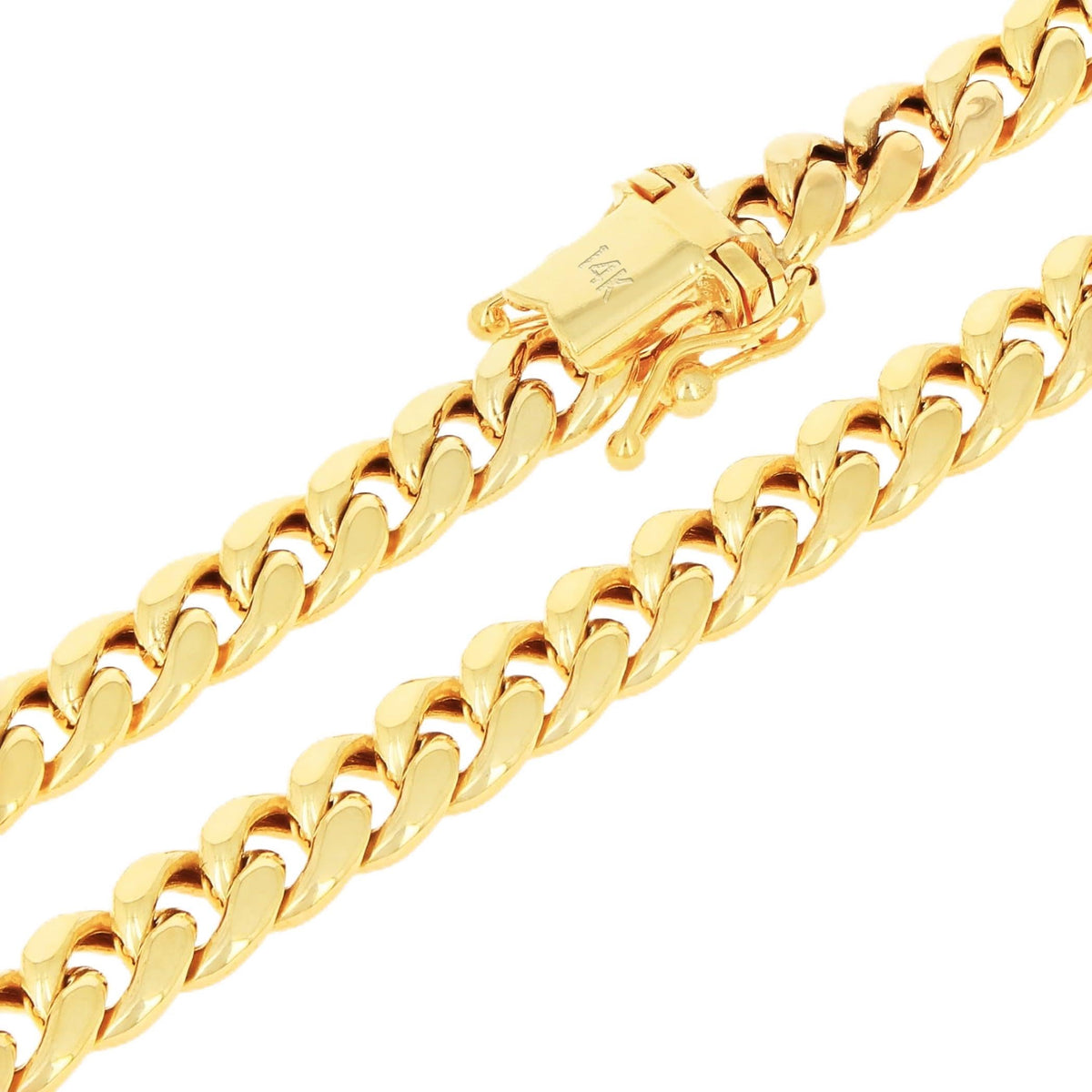 14k Yellow Gold Cuban Chain Necklace Y4586