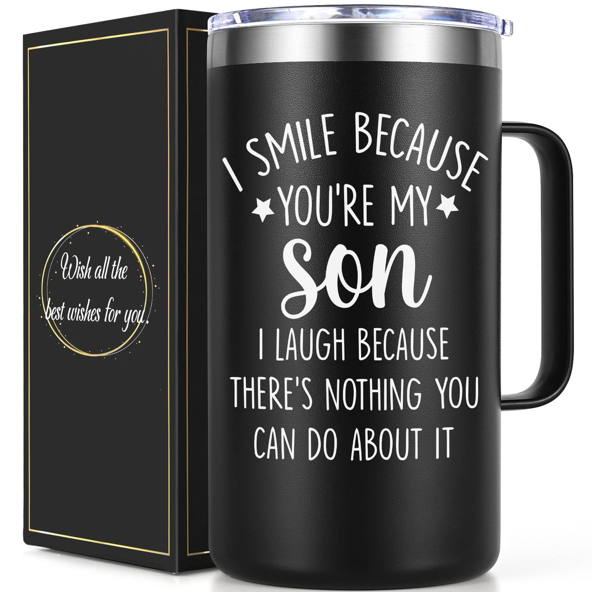 20oz Stainless Steel Insulated Coffee Mug H92186