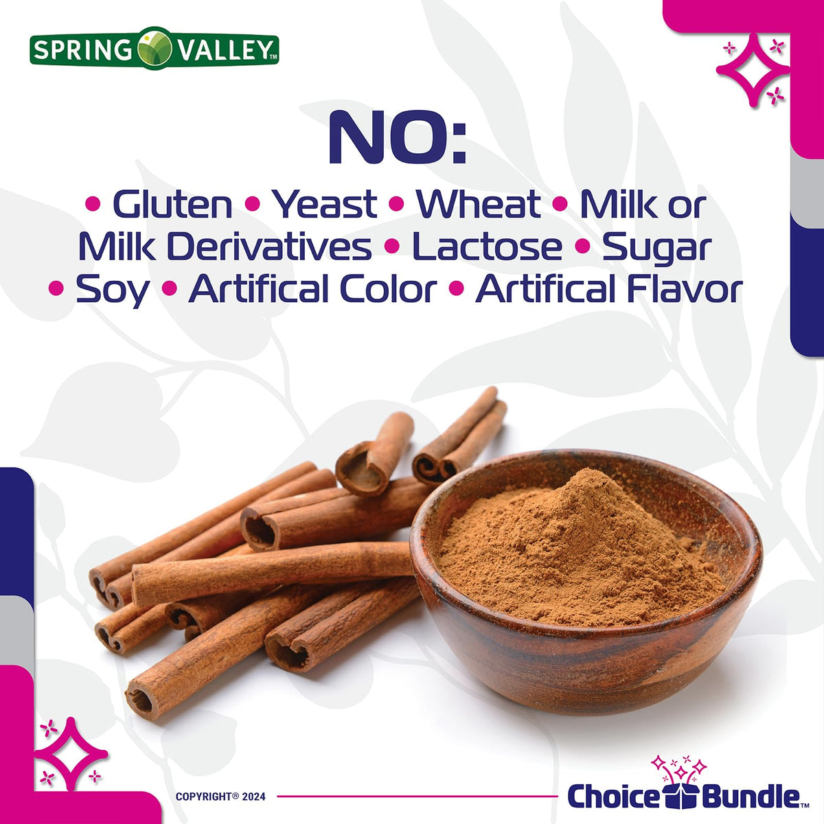 Cinnamon Supplement 1000mg Vegetarian Capsules 1200 Total Z195