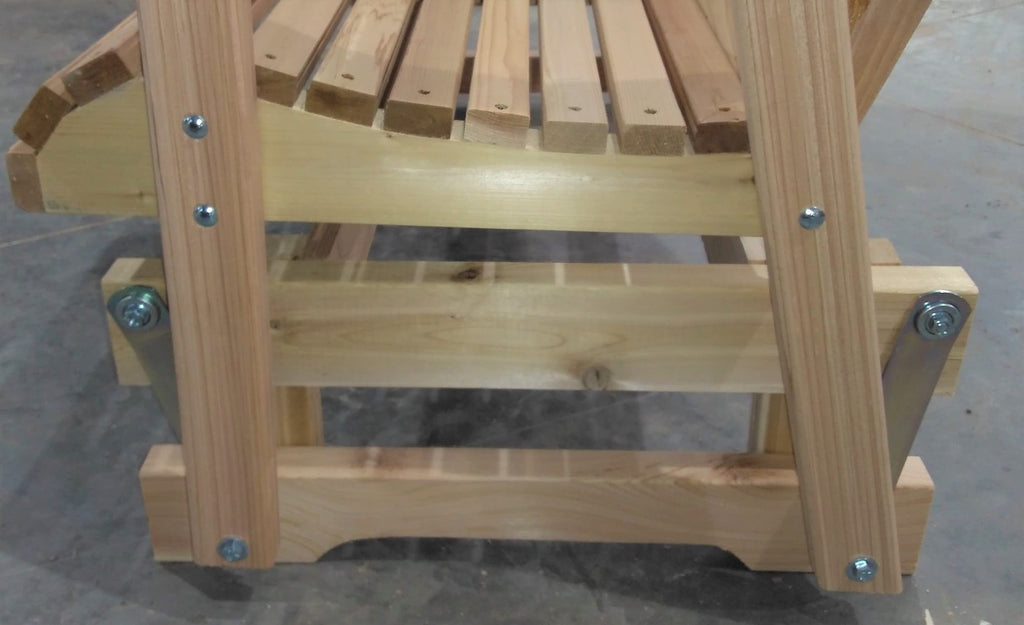 2 Foot Natural Cedar Adirondack-Style Glider D484