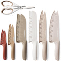 13 Piece Stainless Steel Kitchen Knife Set with Blade Guards S100