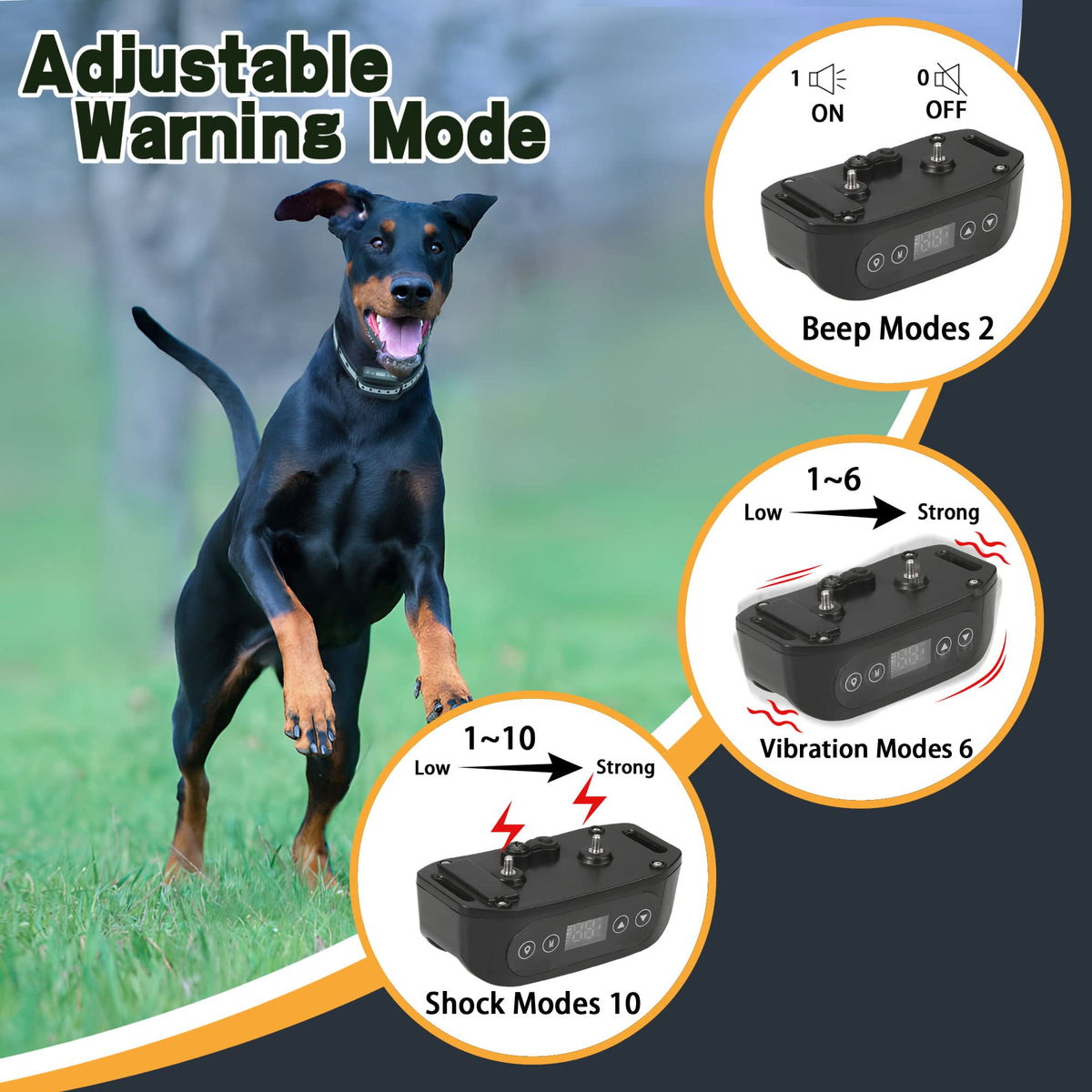 Wireless Dog Fence System with Waterproof Rechargeable Collar I534