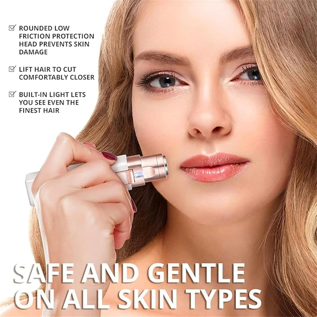 Portable Facial Shaver for Women, 2-in-1 Eyebrow Trimmer M790
