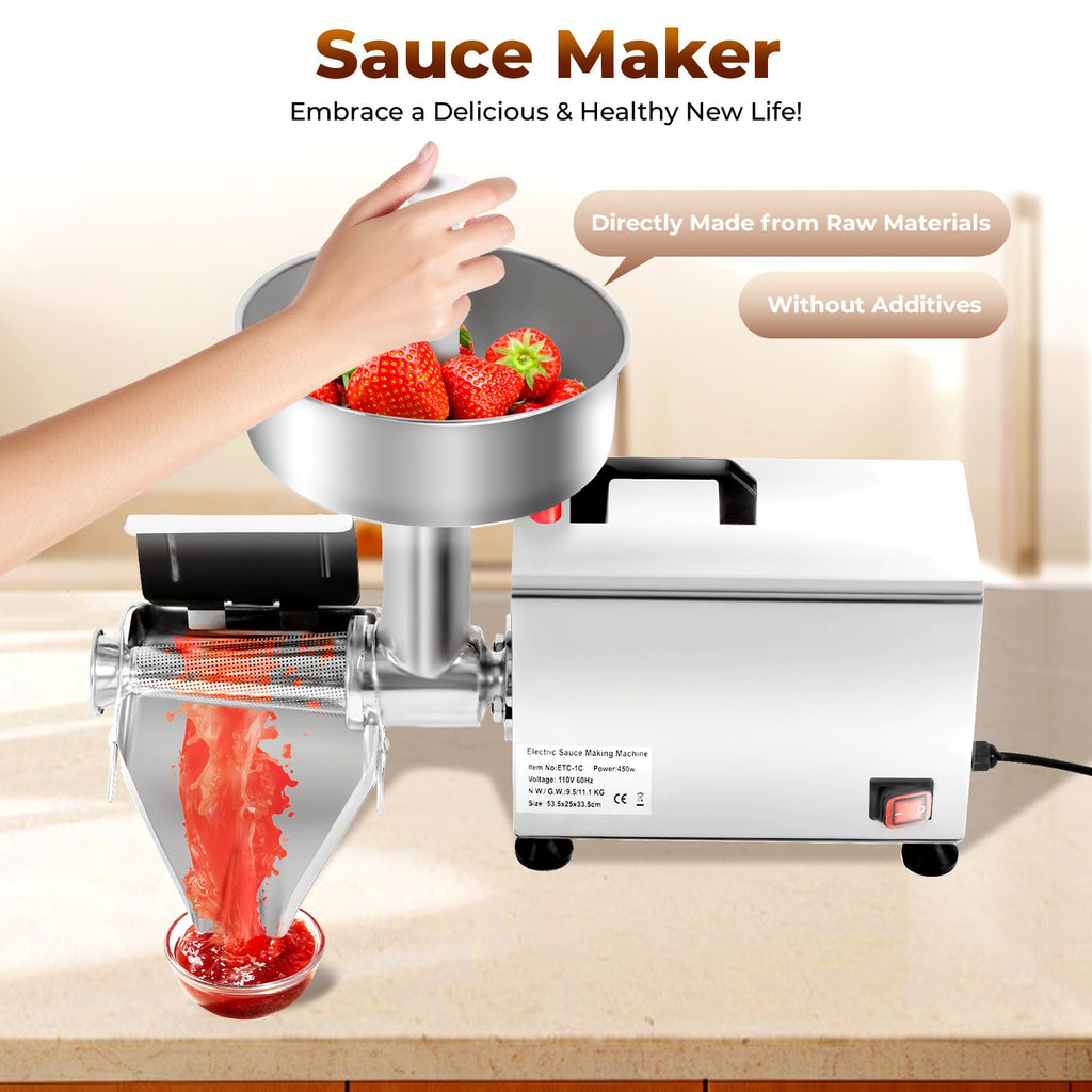 110v 450w Stainless Steel Electric Tomato Strainer I314