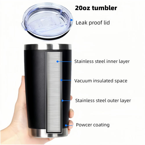 20 oz Stainless Steel Insulated Tumbler Y5222
