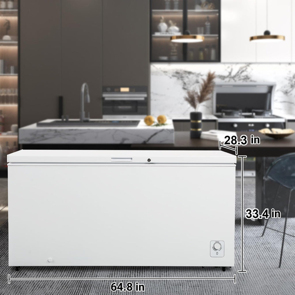 20 Cu. Ft White Chest Freezer with 2 Removable Basket Z8237