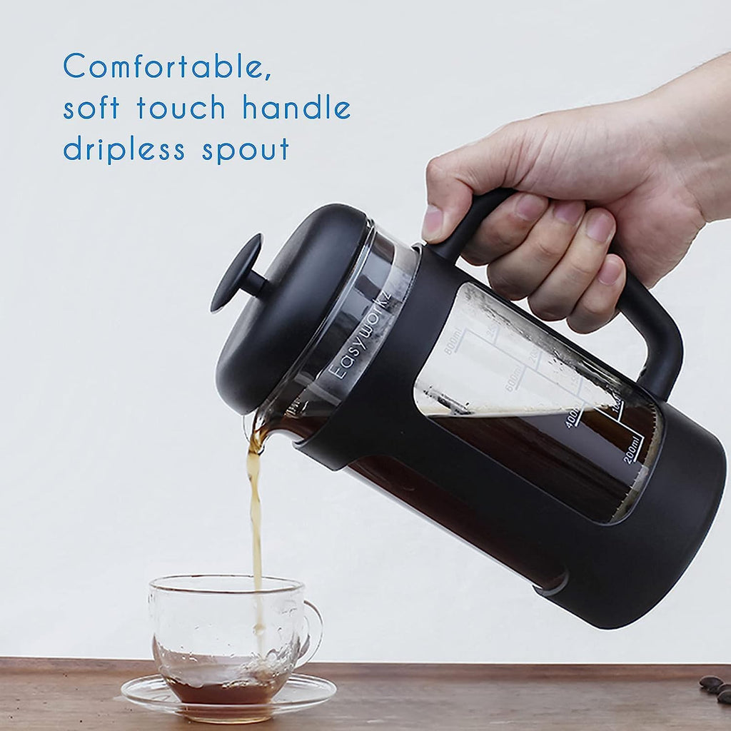 12 oz French Press Coffee Tea Maker with Measuring Coffee Spoon P6965