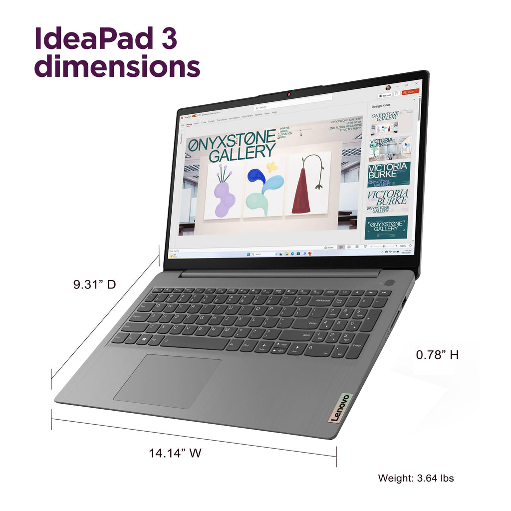 15.6" FHD Touchscreen Laptop 16GB RAM 256GB SSD Intel Core i3 Grey Y637